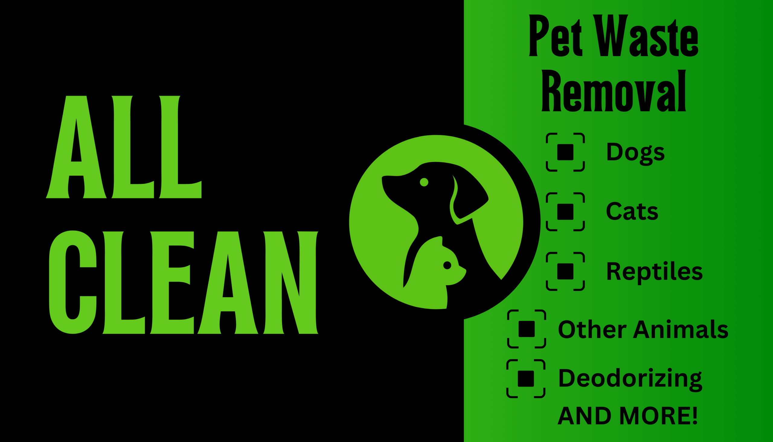 All Clean Pet Waste Removal Logo